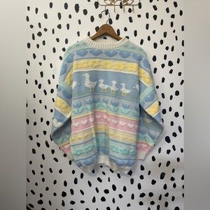 Vintage duck and tulip sweater